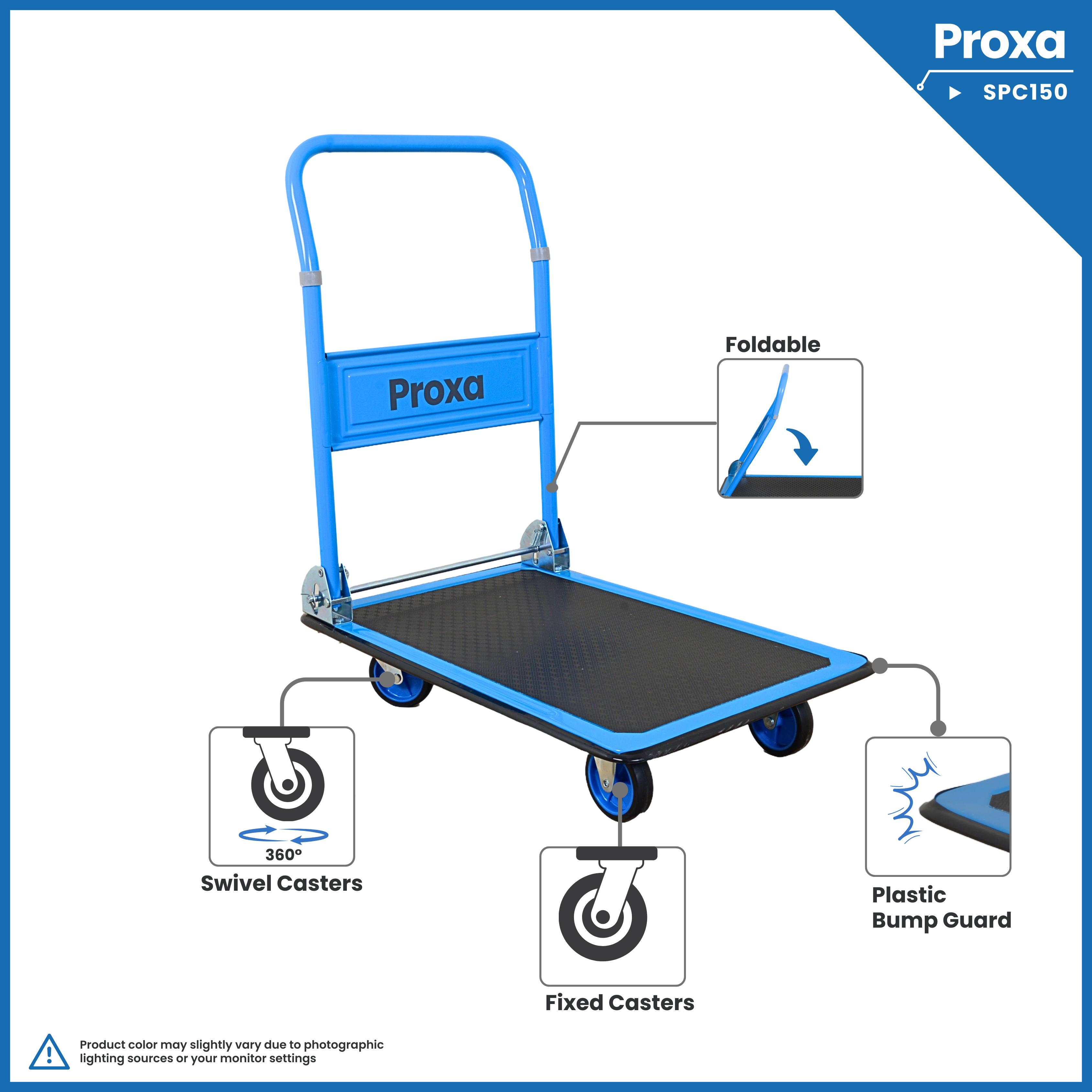 Proxa Folding Platform Trolley 150Kg PXA-SPC150 Proxa Folding Platform Trolley 150Kg PXA-SPC150
