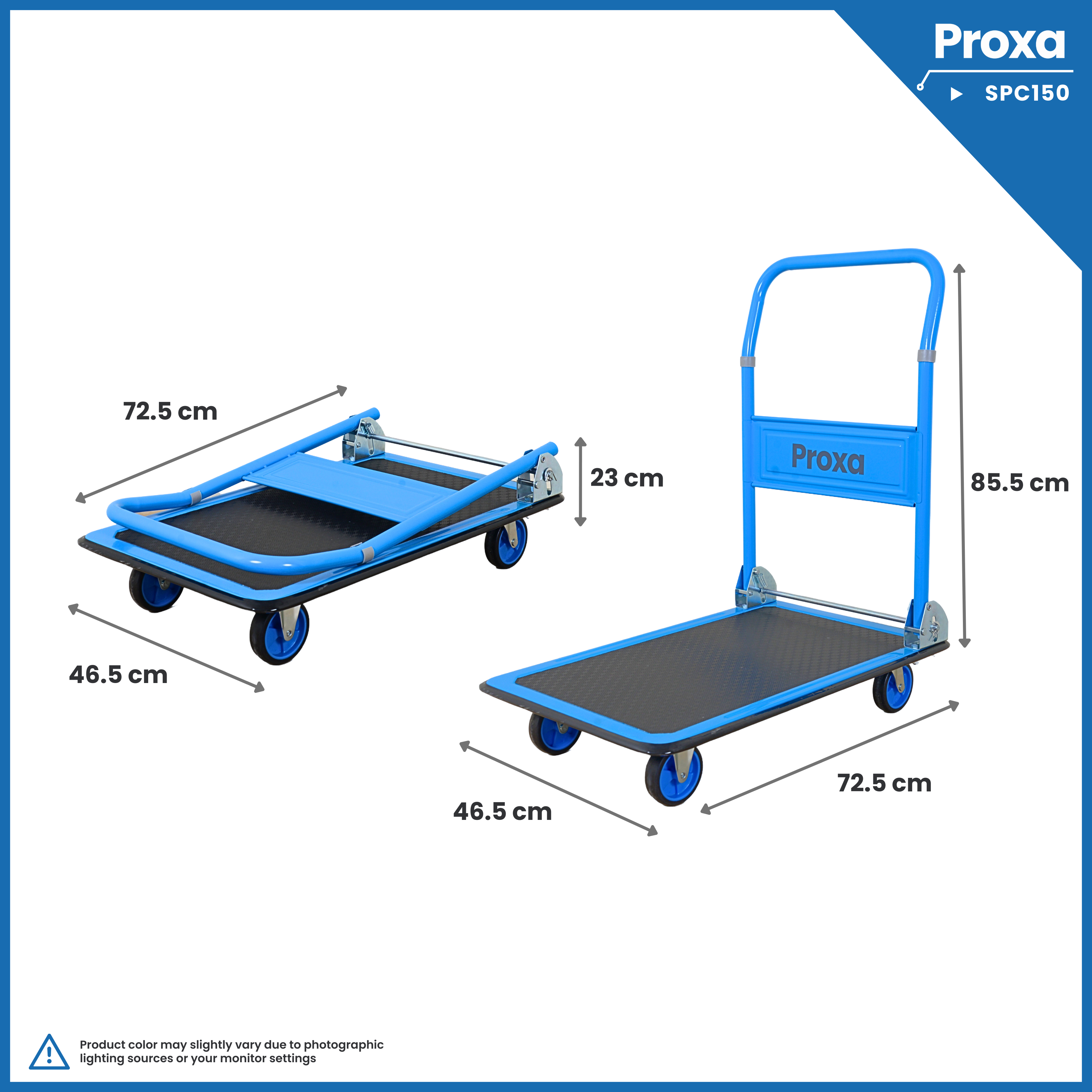 Proxa Folding Platform Trolley 150Kg PXA-SPC150 Proxa Folding Platform Trolley 150Kg PXA-SPC150