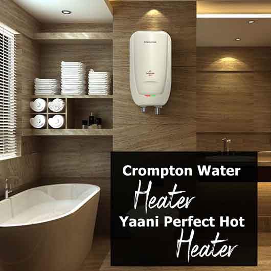 Crompton Instant Water Heater 3L Capacity with Overheat Protection Solarium Neo