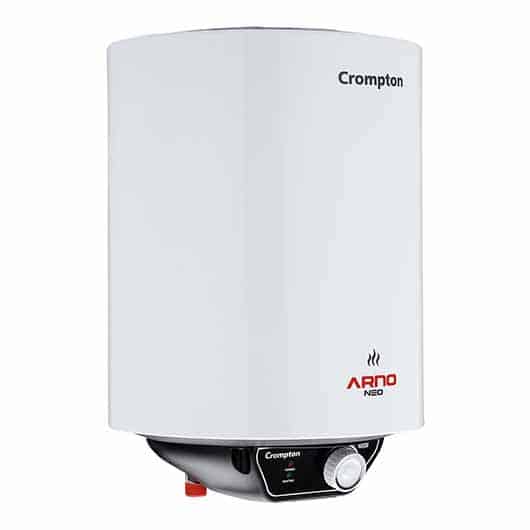 Crompton Storage Water Heater 10L Capacity 5 Star Rated with Copper Heating Element Arno Neo