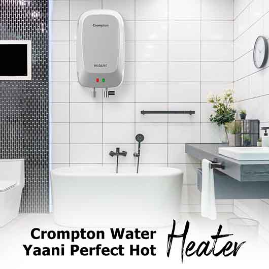 Crompton Instant Water Heater 3L Capacity with Smart Health Protection Instajet
