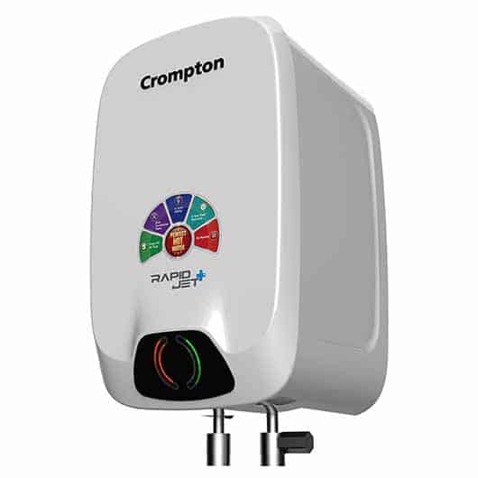 Crompton Instant Water Heater 3L Capacity with Powerful Heating Durable Body Rapid Jet Plus