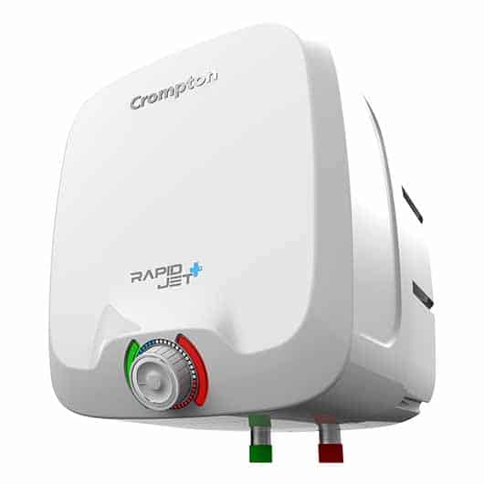 Crompton Water Heater 6L Capacity 3kW 5 Star Rated with Powerful Heating Element Rapidjet Plus