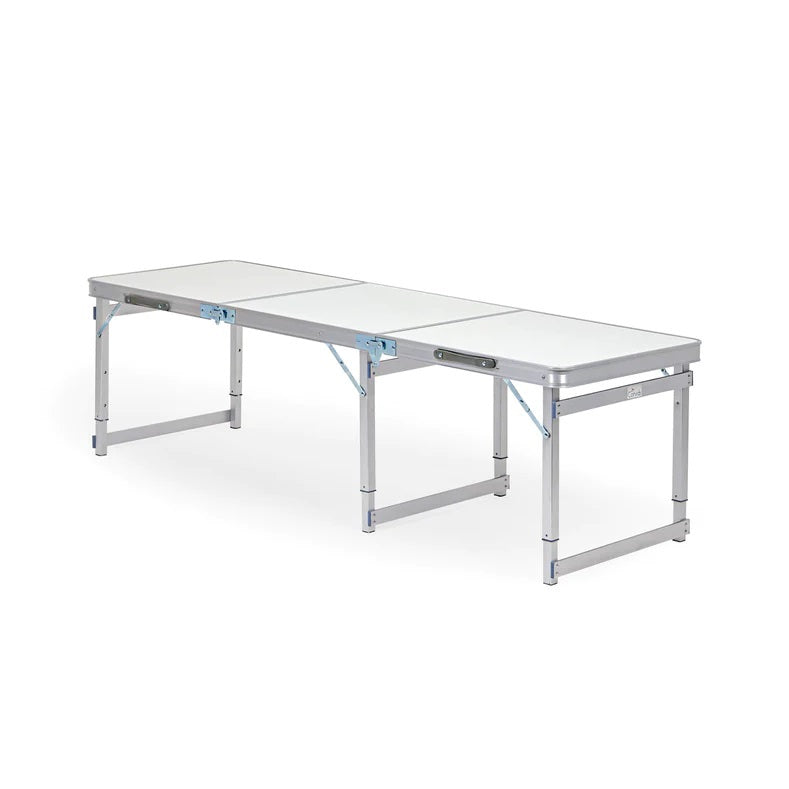 Multipurpose Aluminium Folding Camping Table 6 Feet White Multipurpose Aluminium Folding Camping Table 6 Feet White