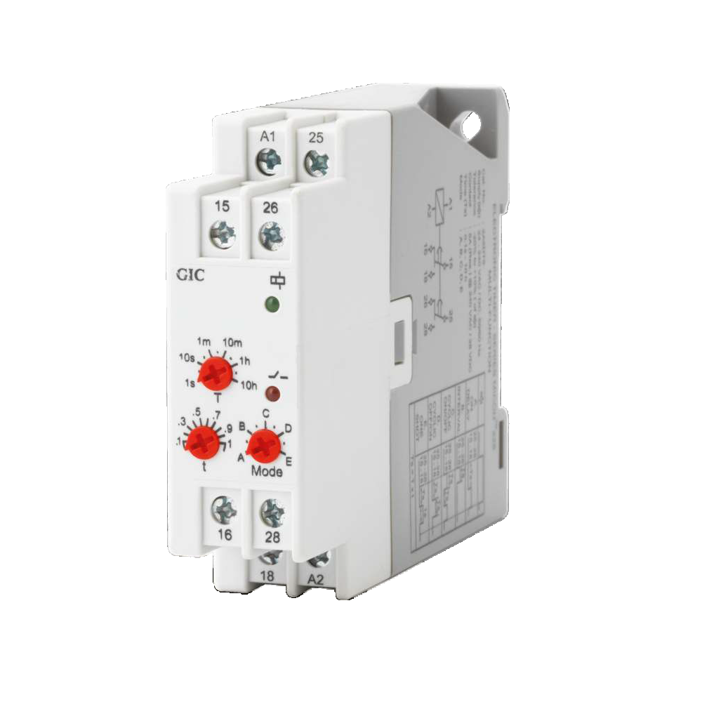 GIC Electronic Timer Series Micon 225 240-415 VAC, Multi-Function Timer (5 Modes), 2 C/O 2B5DT5