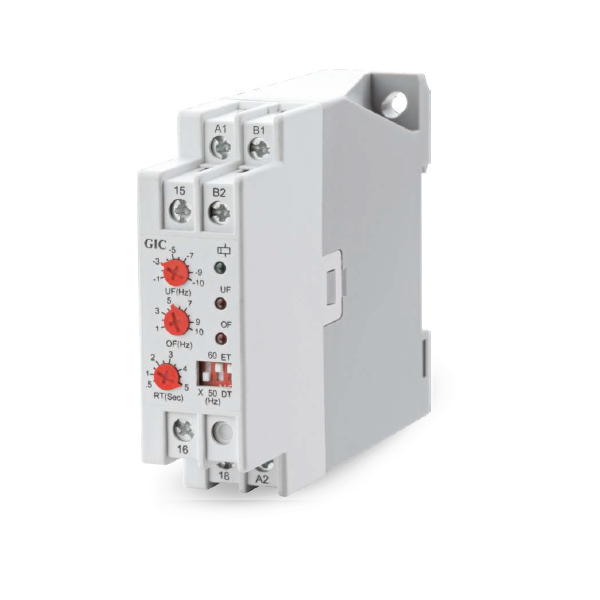 GIC Frequency Monitoring Relay 220-440 VAC, Over Frequency & Under Frequency Relay, 1 C/O MI91BL