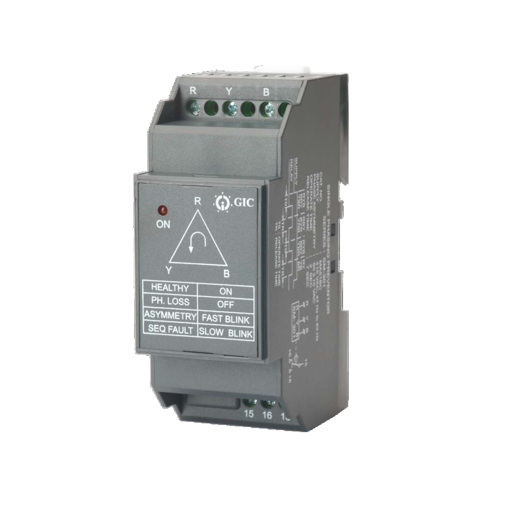 GIC Voltage Monitoring Relay SM 301 415 VAC, Single Phasing Loss Monitoring with Non Fail Safe Type, 1 C/O MA59B5