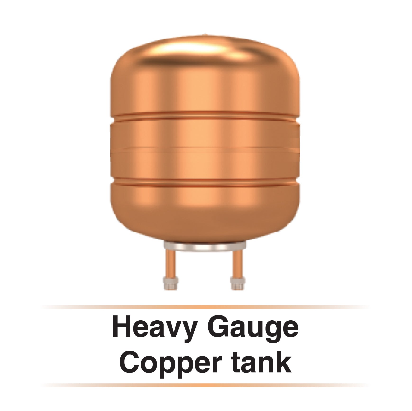 Venus Water Heater 25L Capacity with Flexible Hose Pipe Splash Copper