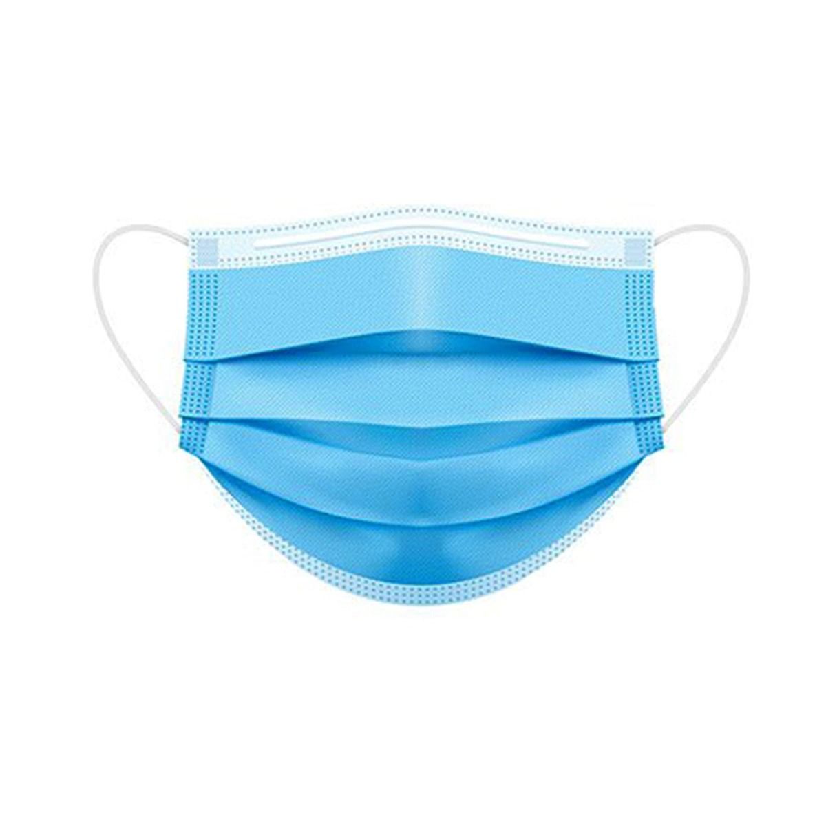 Non-Woven 3Ply Face Mask with Nose Clip and SSMMS Layer (Pack Of 100)