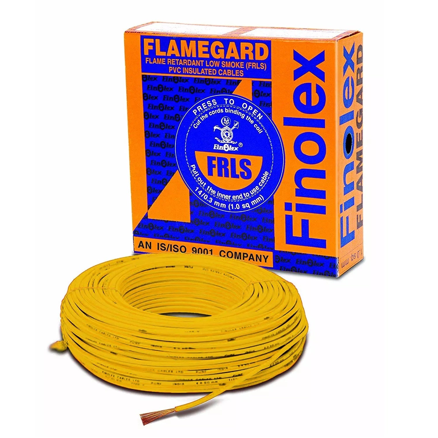 Finolex Flamegard-Flame Retardant Low Smoke Industrial Cables 180m Coil Project Packing