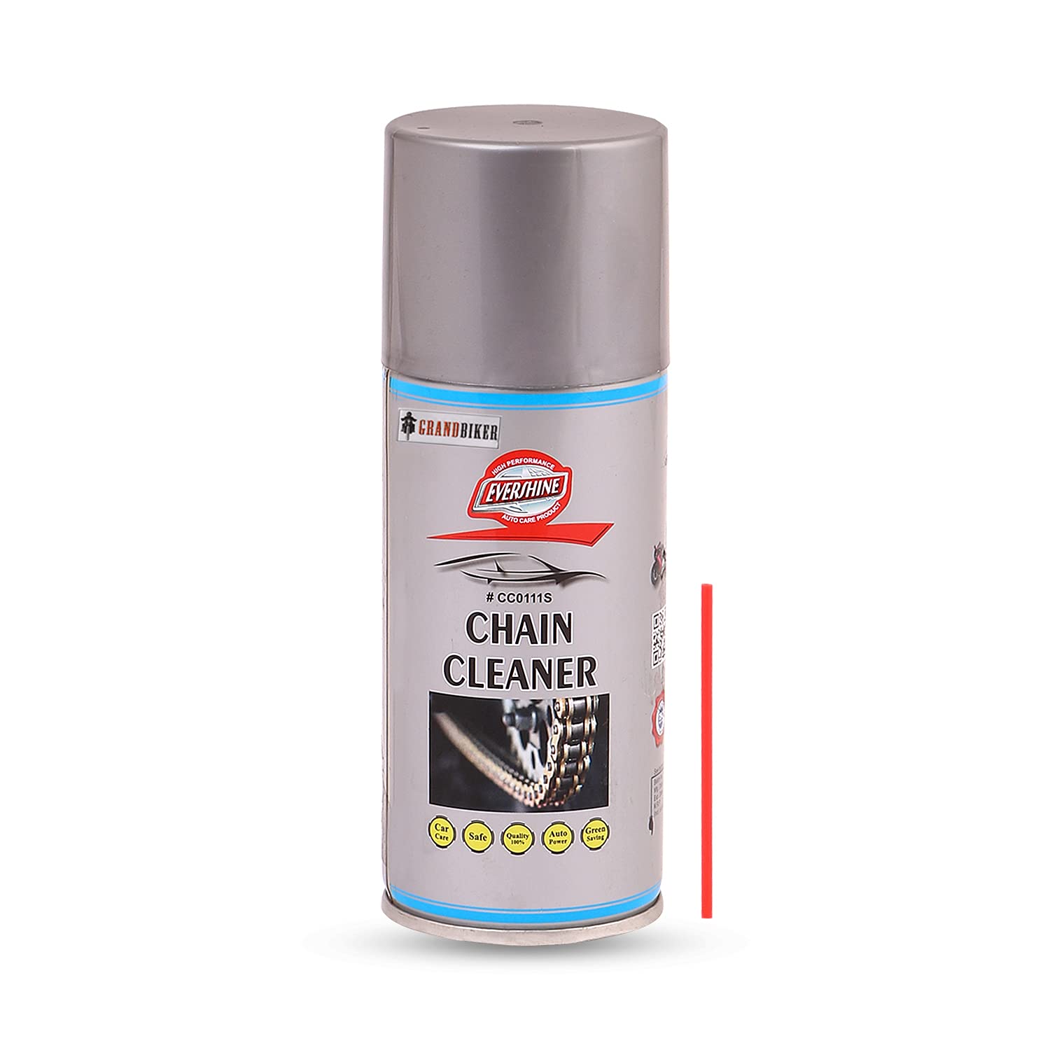 Grand Biker Evershine Chain Lube and Cleaner (150ml Each) & Cleaning Brush Combo Grand Biker Evershine Chain Lube and Cleaner (150ml Each) & Cleaning Brush Combo