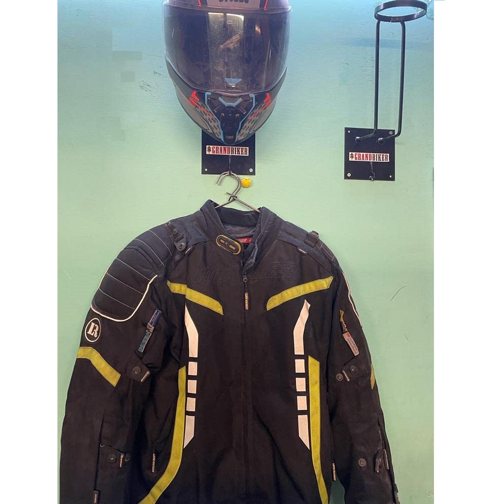 Grand Biker Helmet Holder & Jacket Hanger Wall Mount Grand Biker Helmet Holder & Jacket Hanger Wall Mount