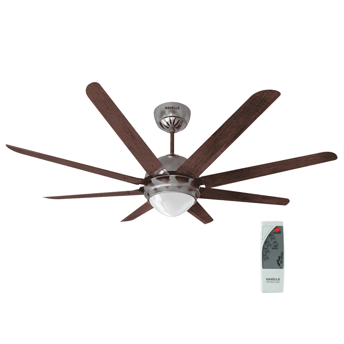 Havells 8 Blade Ceiling Fan 1320mm with Under Light OCTET UL Havells 8 Blade Ceiling Fan 1320mm with Under Light OCTET UL