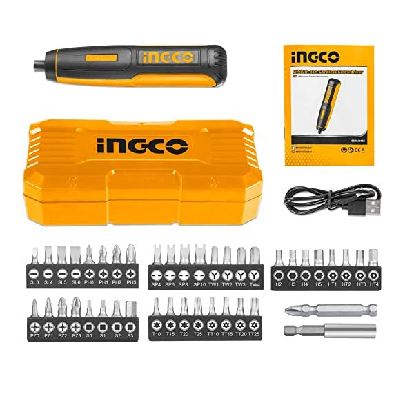 Ingco Cordless Rechargeable Screwdriver 4Nm CSDLI0403