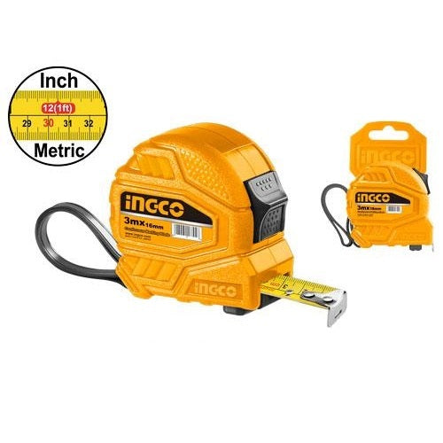 Ingco Steel Measuring Tape 3m HSMT26316 (Pack of 5)