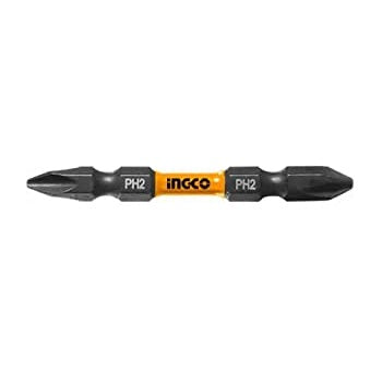 Ingco 10 Pcs Screwdriver Bit Set PH2 65mm SDBIM21PH233 (Pack of 2)