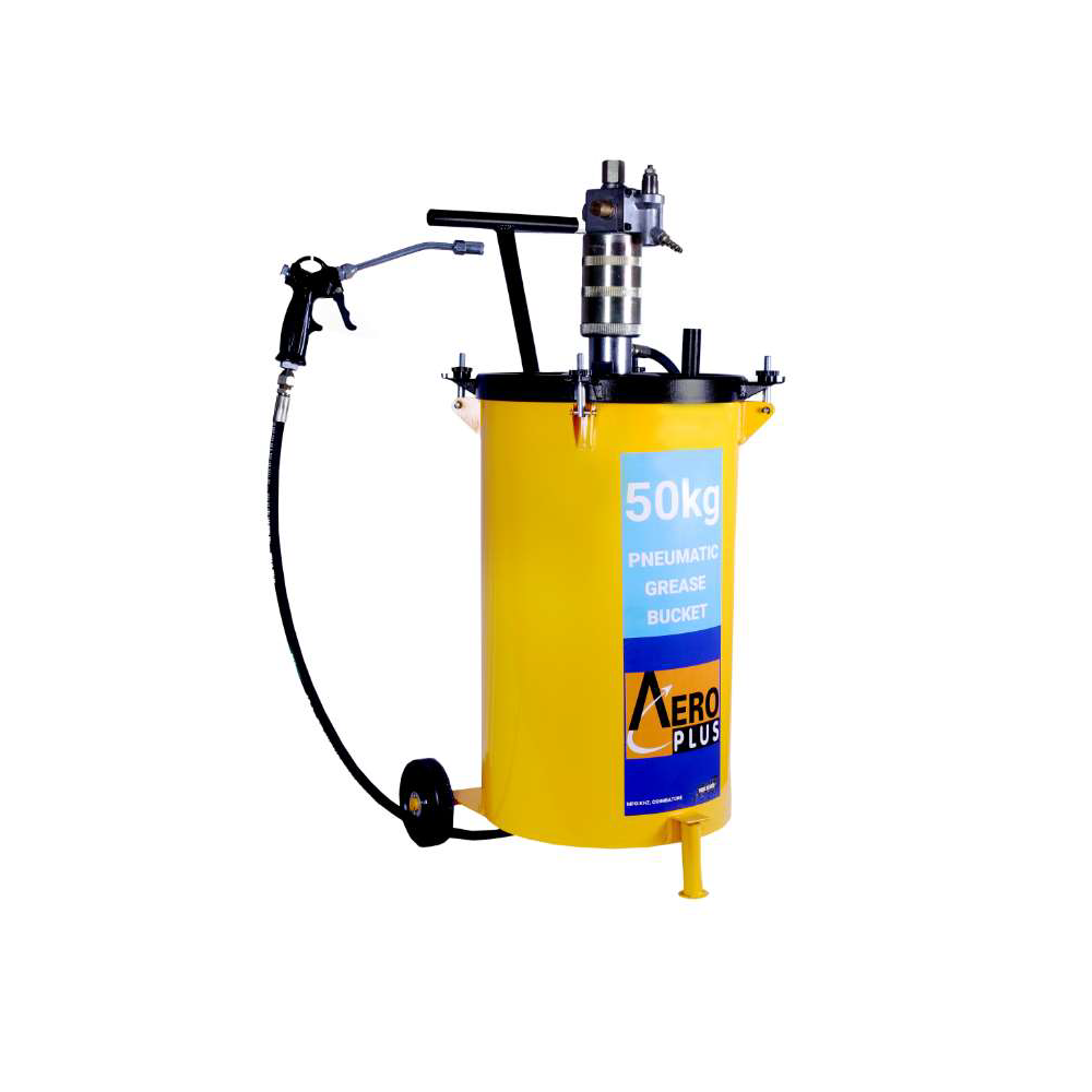 Aero Plus Pneumatic Operated Grease Pump 50Kg Capacity with 2m Hose Pipe & Grease Gun Aero Plus Pneumatic Operated Grease Pump 50Kg Capacity with 2m Hose Pipe & Grease Gun