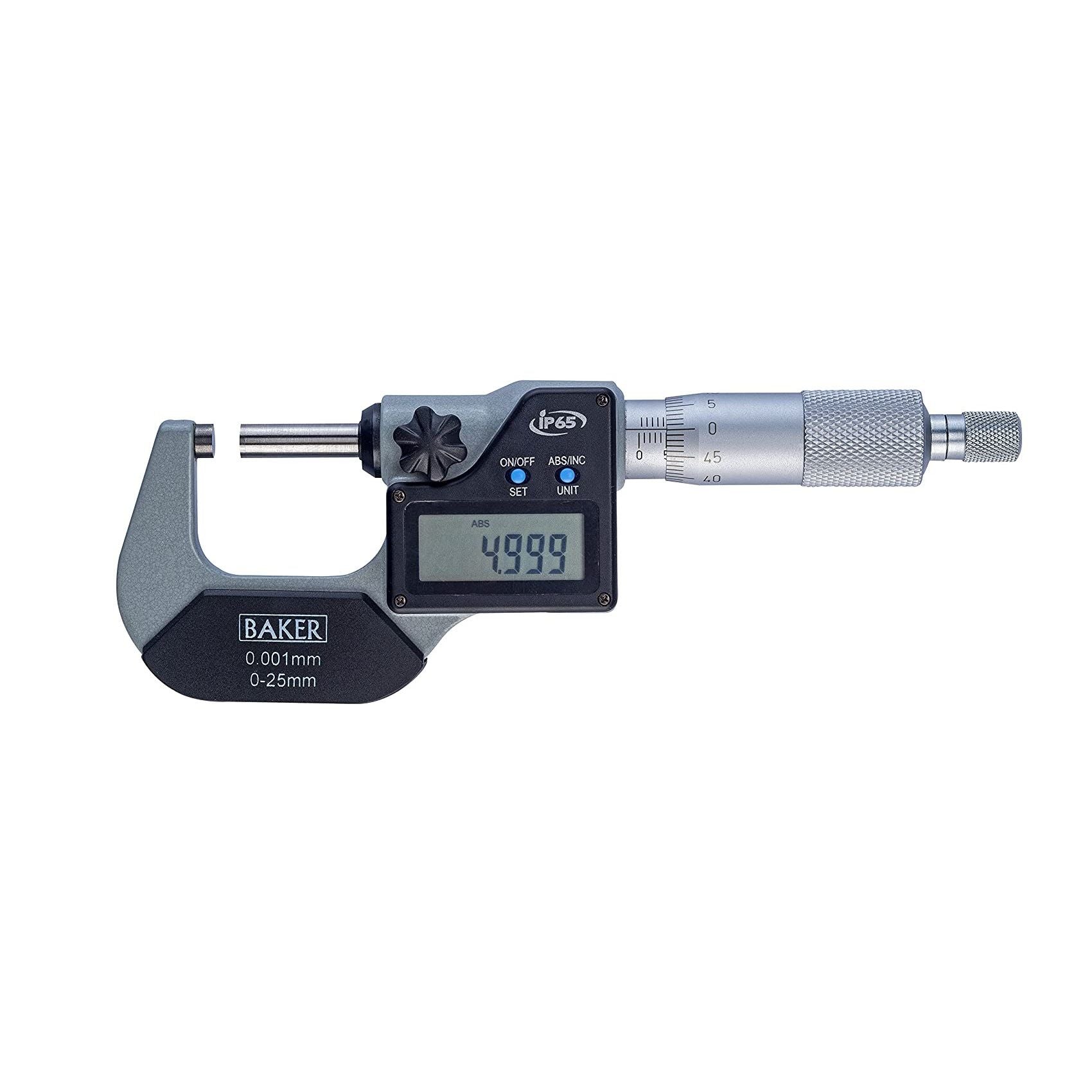 Baker Digital External Micrometer with Data Output DMM-1 0-50mm Baker Digital External Micrometer with Data Output DMM-1 0-50mm