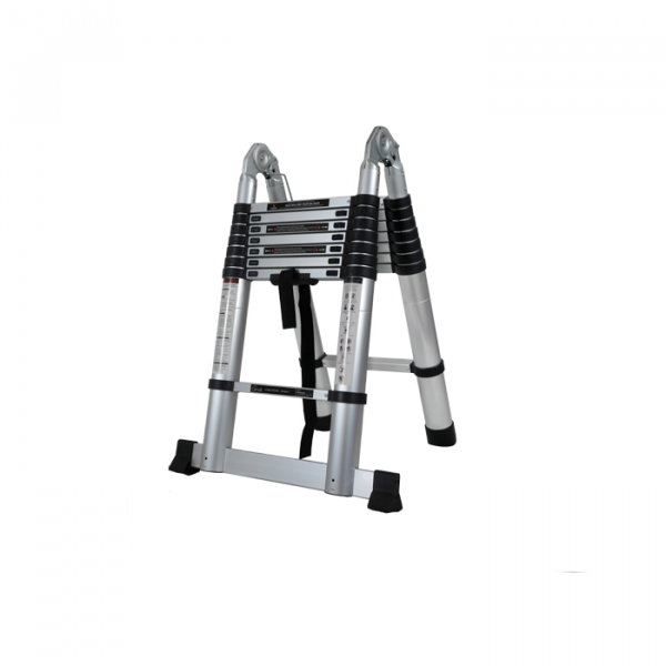 16.5 ft Telescopic Aluminium Ladder 16 Steps A Type Portable Self Support 150Kg Capacity 16.5 ft Telescopic Aluminium Ladder 16 Steps A Type Portable Self Support 150Kg Capacity