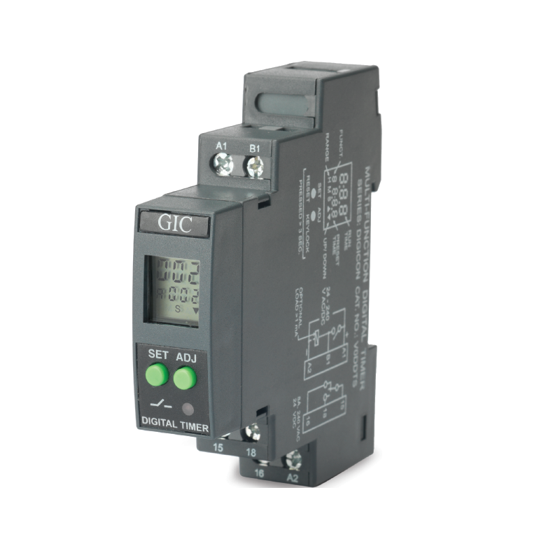 GIC Digital Multifunction Timer 24-240VAC/DC 1 C/O V0DDTS GIC Digital Multifunction Timer 24-240VAC/DC 1 C/O V0DDTS