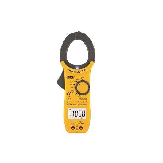 Meco 3 5/6 Digit 6000 Counts 1000A AC Digital Clampmeter TRMS 2520THZ-AUTO BL Meco 3 5/6 Digit 6000 Counts 1000A AC Digital Clampmeter TRMS 2520THZ-AUTO BL