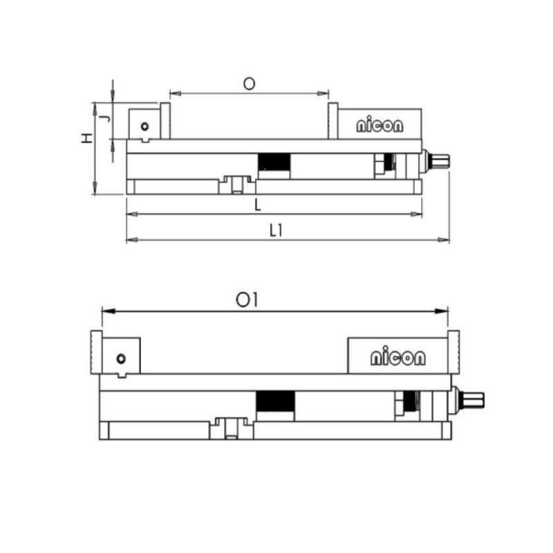 Nicon Precision Lock Down Jaw Machine Vise N-171 Nicon Precision Lock Down Jaw Machine Vise N-171