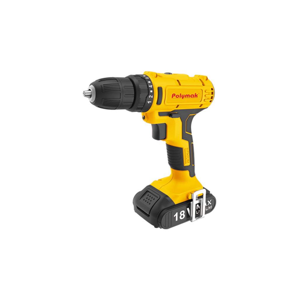 Polymak Cordless Drill 10mm PM-CDD-18V-2B Polymak Cordless Drill 10mm PM-CDD-18V-2B