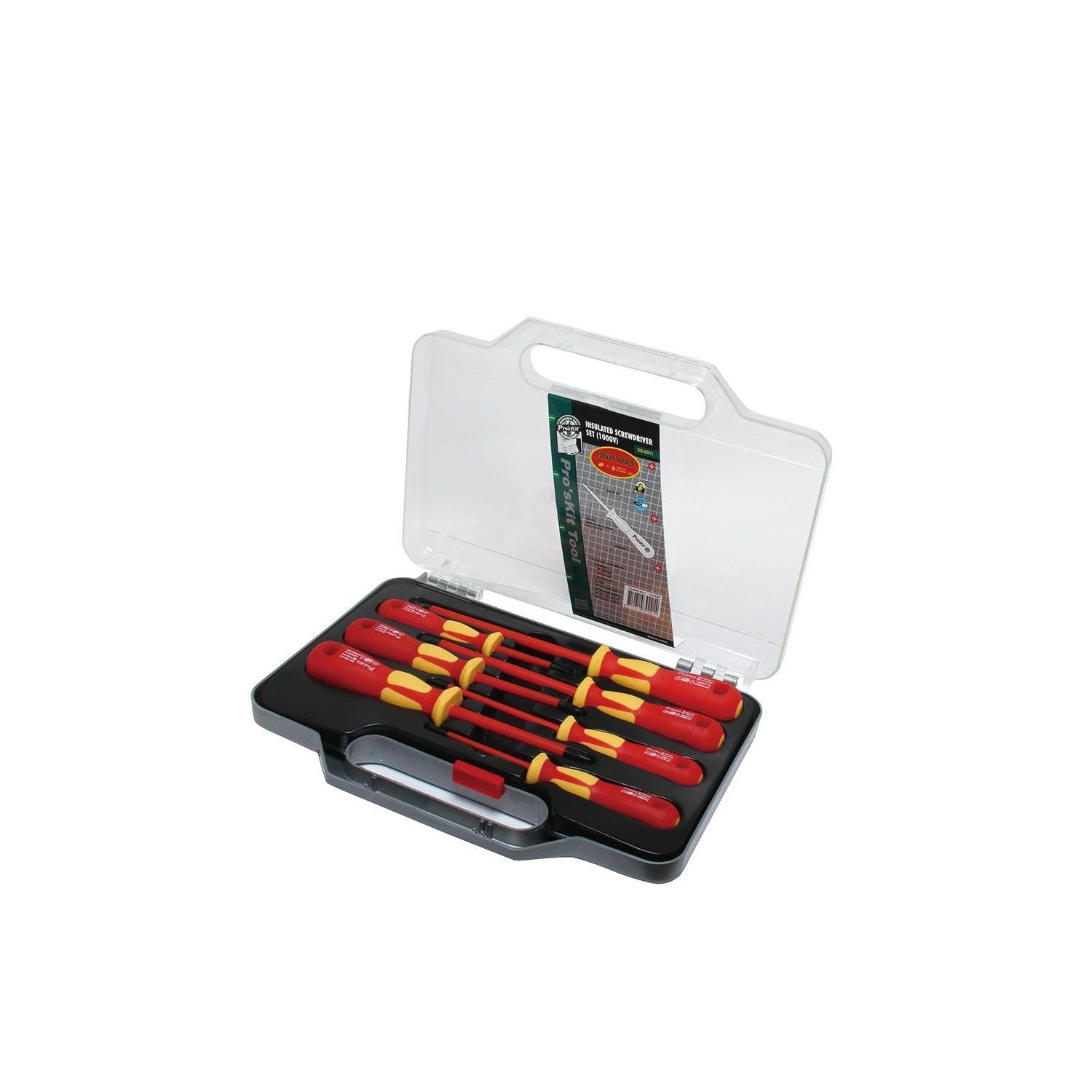 Proskit Insulated ScrewDriver 7 Pcs Set SD-8011 Proskit Insulated ScrewDriver 7 Pcs Set SD-8011