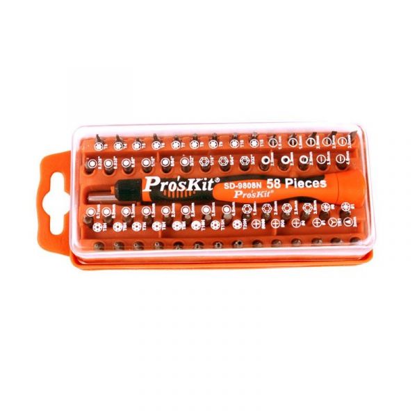 Proskit 58 Pcs Precision Electronics ScrewDriver Set SD-9808N