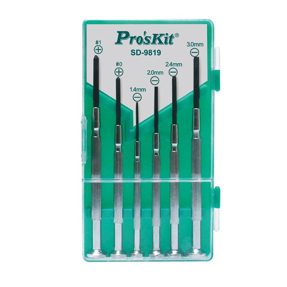 Proskit Precision ScrewDriver Set SD-9819 (Pack of 2) Proskit Precision ScrewDriver Set SD-9819 (Pack of 2)