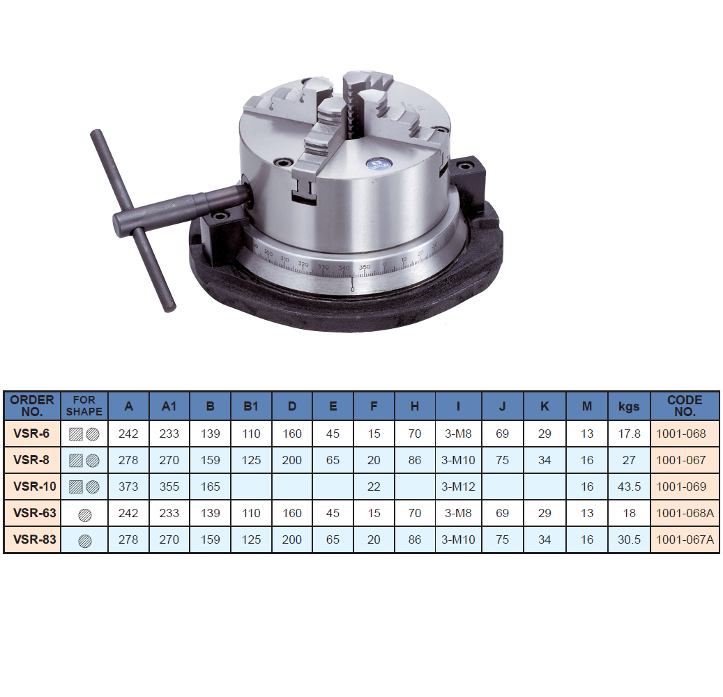 Vertex Simple Rotary Chuck Swivel Base Vertex Simple Rotary Chuck Swivel Base