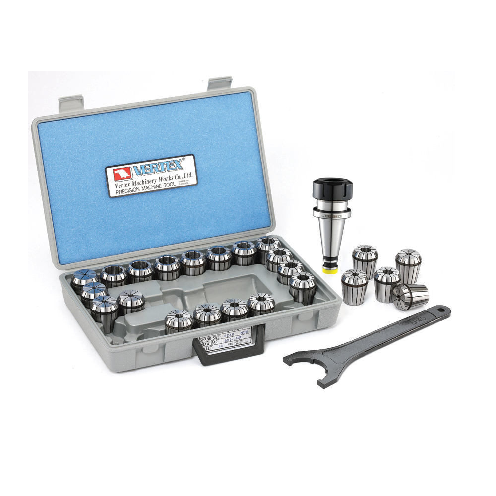 Vertex Spring Collet Kit System with ISO Taper Shank