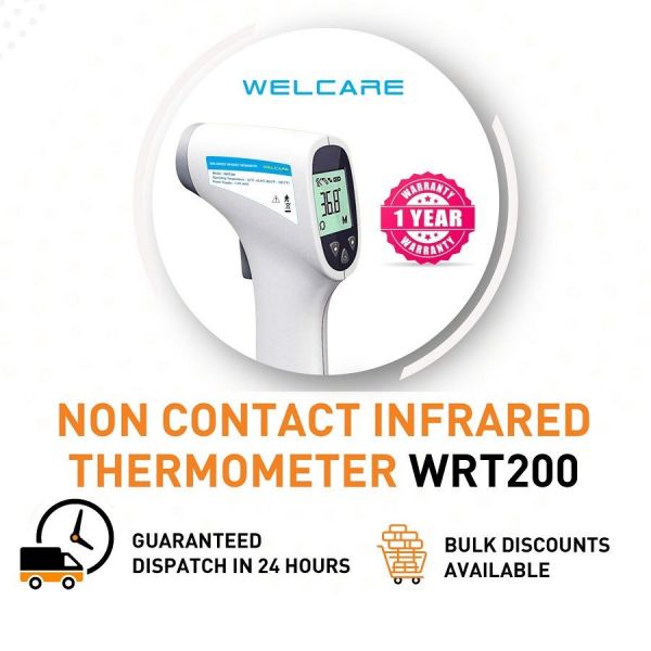 Welcare Non-Contact Infrared Thermometer WRT-200 With One Year Warranty