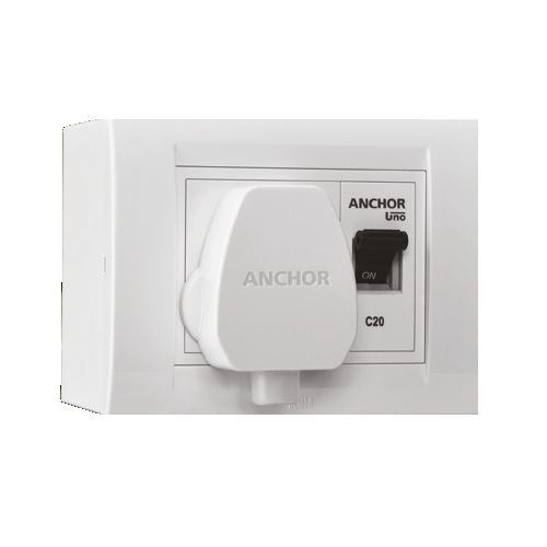 Buy Anchor 3 Module Modular AC Box 20A SP MCB with Plastic Enclosure ...