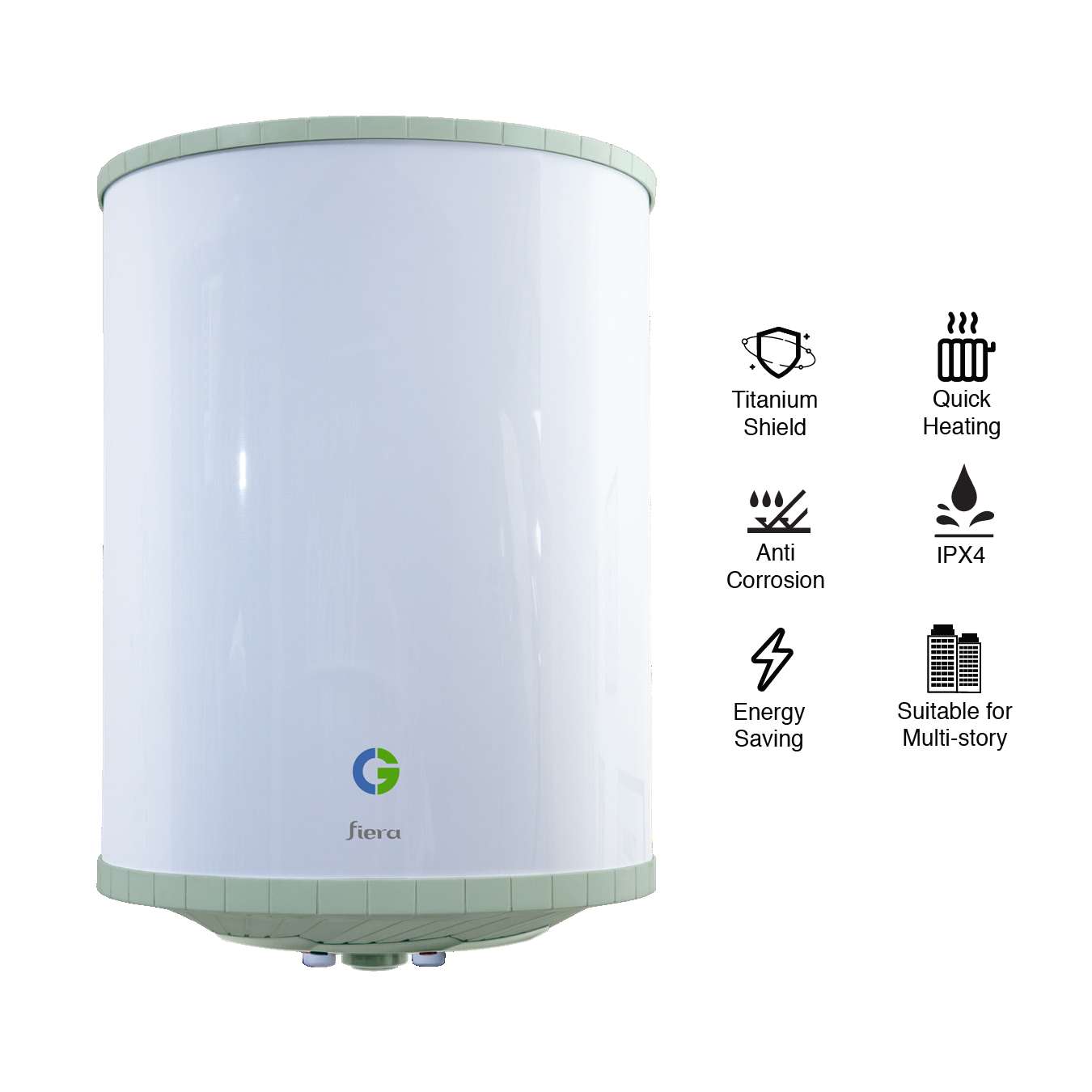 CG Storage Water Heater 6L Capacity 5 Star Rated CG FIERA