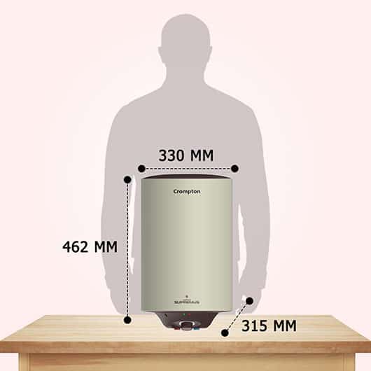 Crompton Storage Water Heater 25L Capacity 5 Star Rated with Temperature Controller Arno Supremus