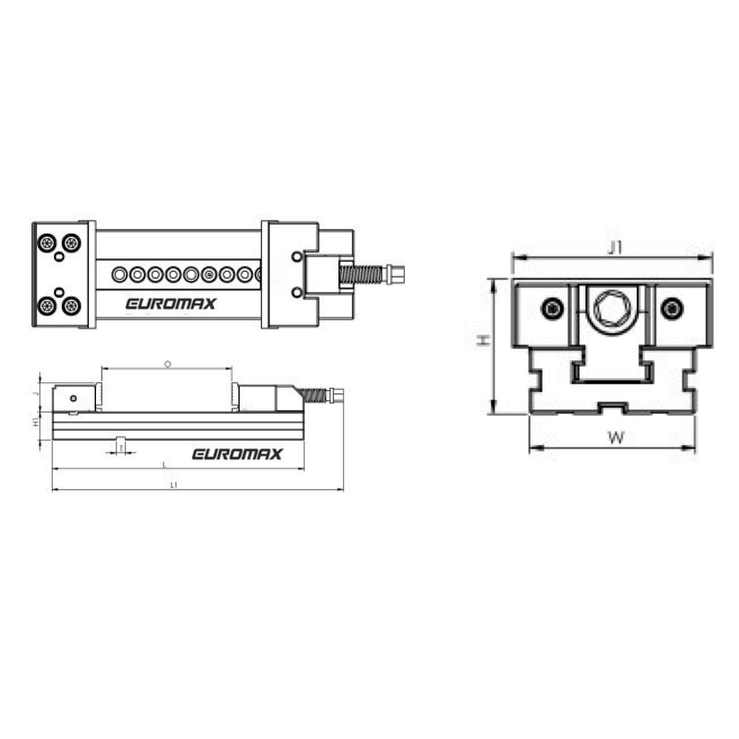 Euromax Modular Precision Machine Vice 405mm MPV-405