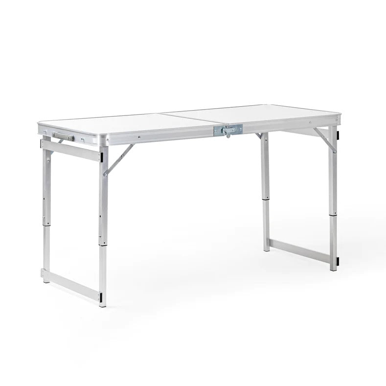 Multipurpose Aluminium Folding Camping Table 4 Feet White