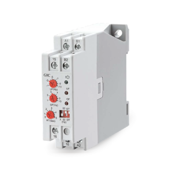 GIC Frequency Monitoring Relay 110-240 VAC, Over Frequency & Under Frequency Relay, 1 C/O MI81BL