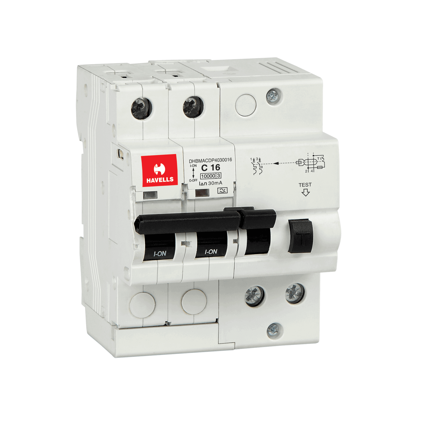 Havells Electromechanical RCBO A Type SPN 2M Switchgear