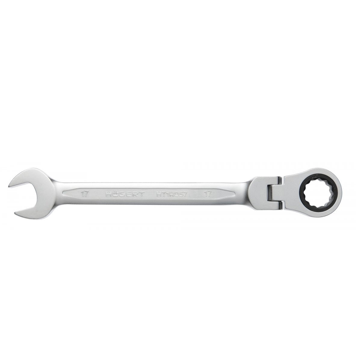 Hoegert Technik Combination Ratchet Spanner with Flex Head CrV Steel 8mm 72T HT1R048 (Pack of 5)