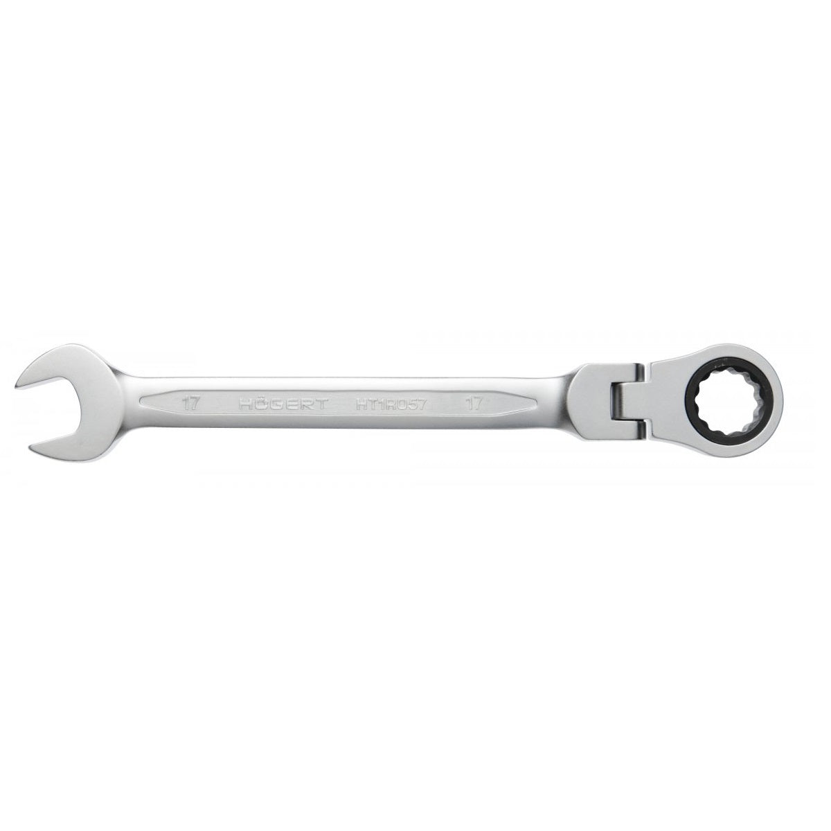 Hoegert Technik Combination Ratchet Spanner with Flex Head CrV Steel 16mm 72T HT1R056 (Pack of 3)