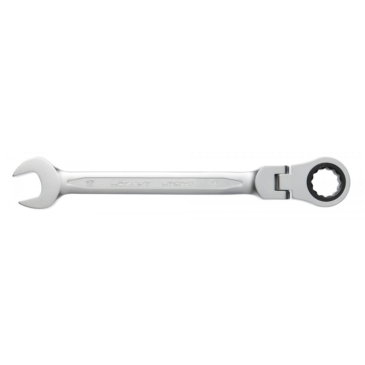 Hoegert Technik Combination Ratchet Spanner with Flex Head CrV Steel 18mm 72T HT1R058 (Pack of 2)