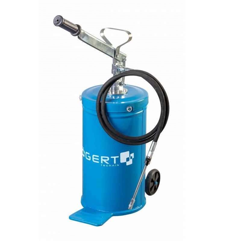 Hoegert Technik Hand Operated Grease Pump with Wheels 16L HT8G913