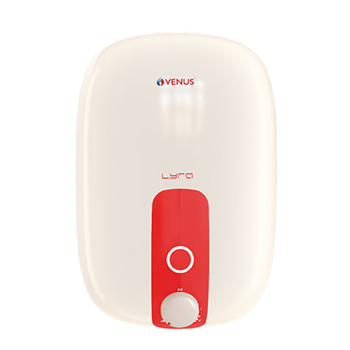 Venus Water Heater 15L Capacity with Flexible Hose Pipe Lyra Ivory