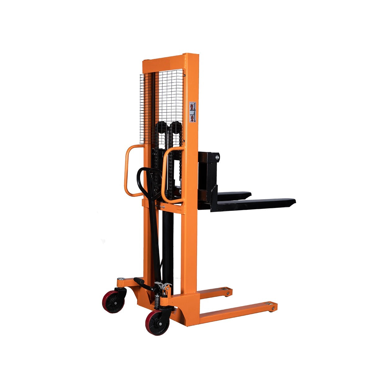 Manual Stacker Hydraulic lift fork 1100mm,1.5 Ton with 1.6m Lifting Height Hand Stacker