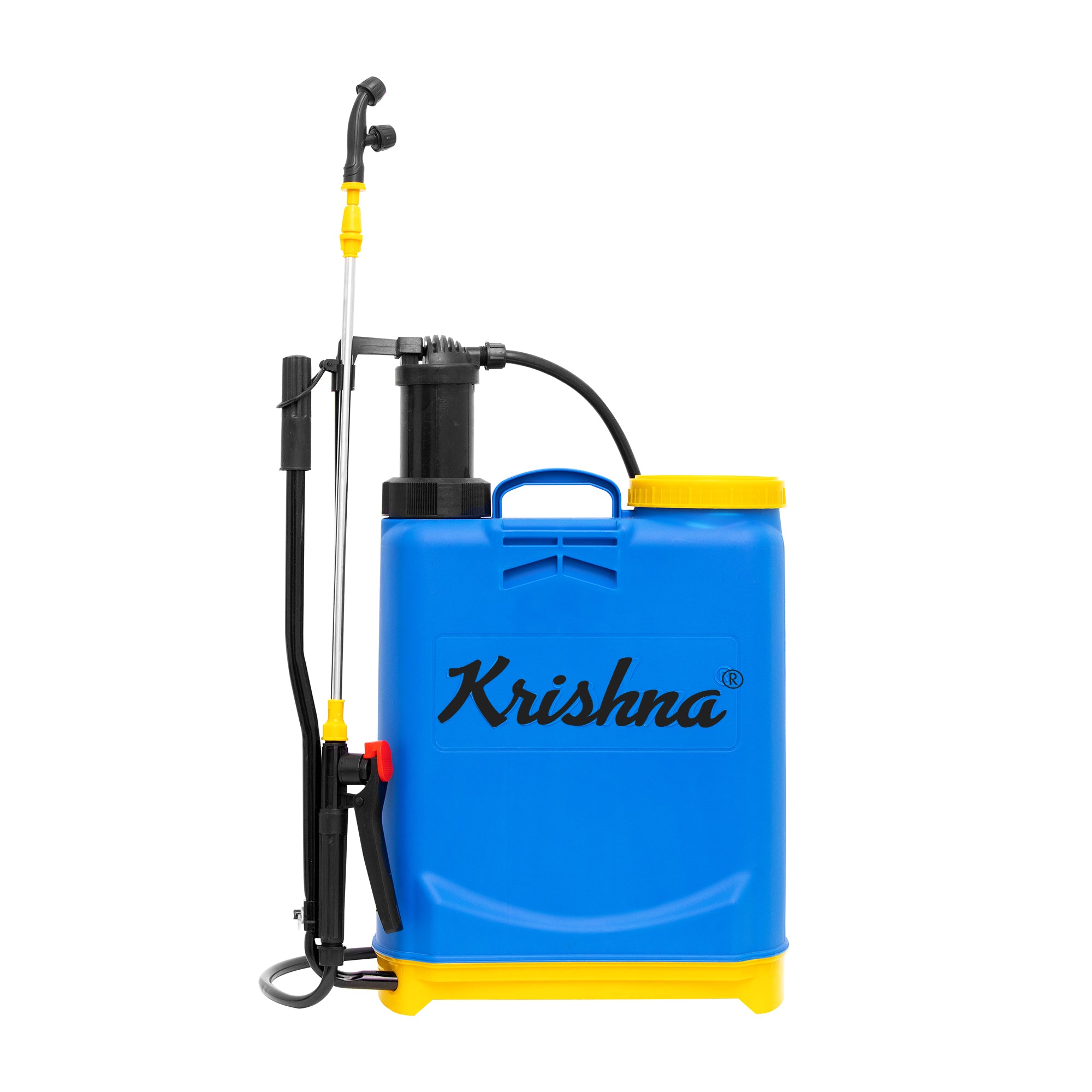 Krishna Plastic Barrel Hand Operated Manual Sprayer For Agriculture And Gardening 16L MFP-MS-PB-PS