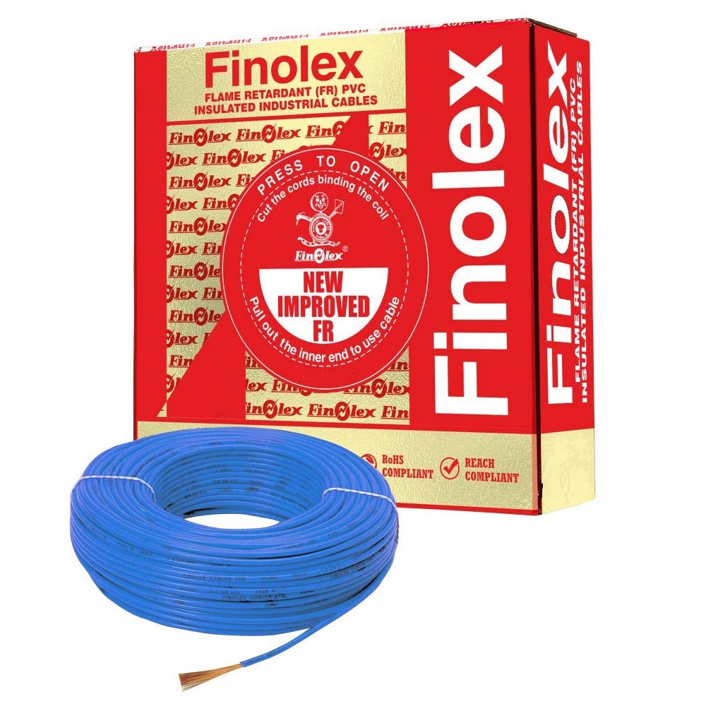 Finolex Flame Retardant PVC Insulated Industrial Cables 180m Coil Project Packing