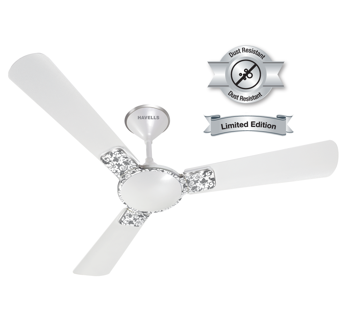 Havells Ceiling Fan Pearl White Chrome ENTICER ART ES