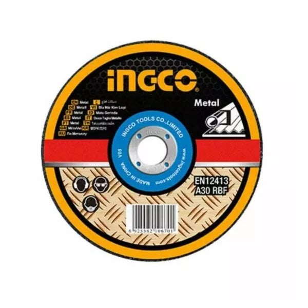 Ingco Metal Grinding Disc 100mm for Angle Grinder MCD101071 (Pack of 30)